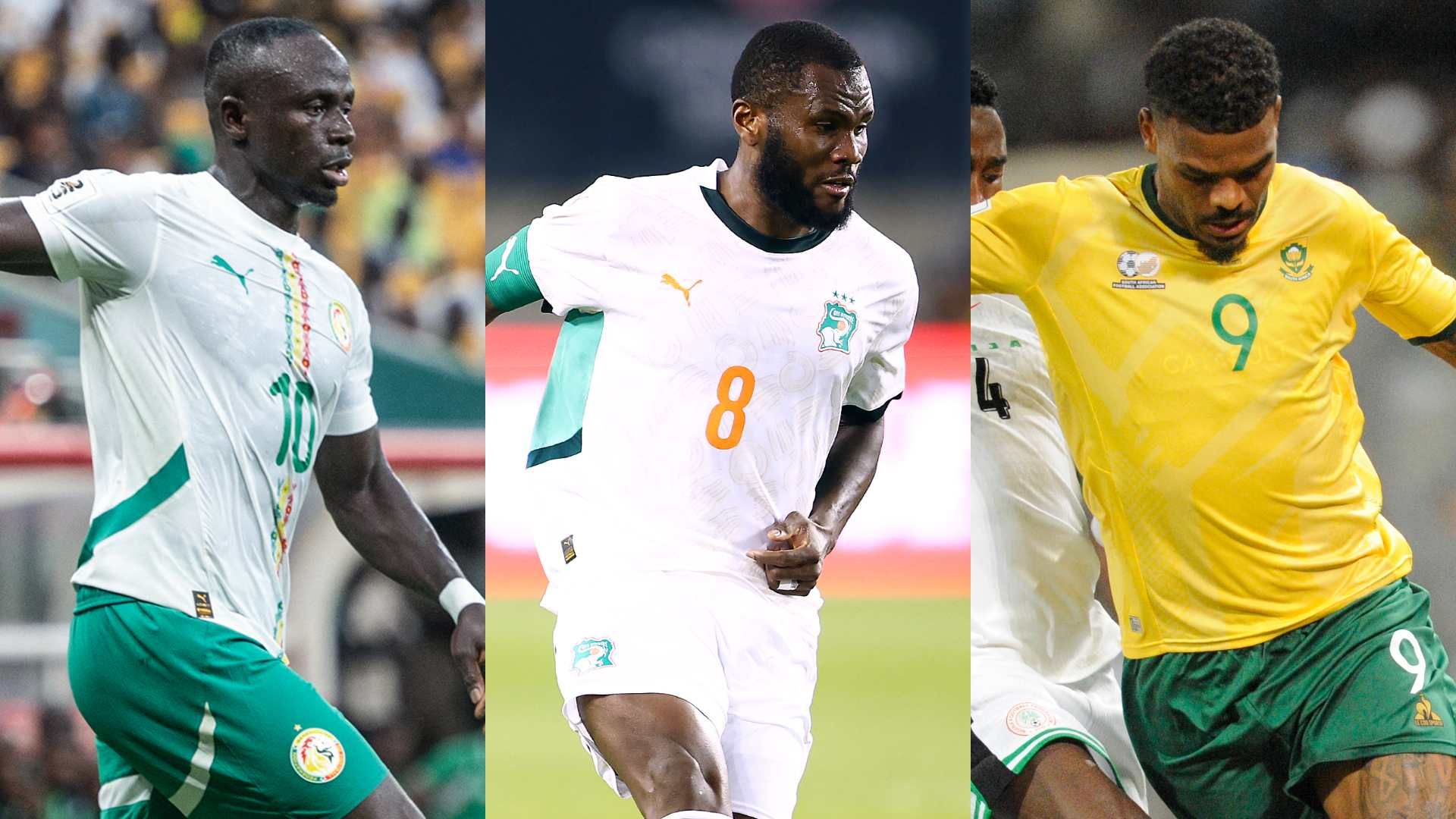 セネガル、コートジボワール、南アフリカのワールドカップ本戦出場が